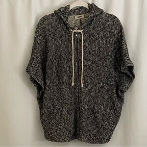 L'AGENCE Knit Batwing Sleeve Hoodie